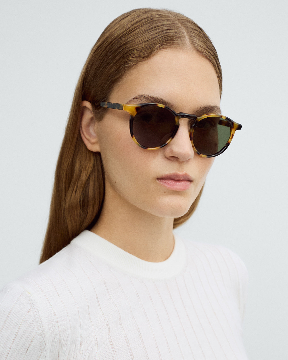 ROY: Redondas Acetato Havana sunglasses by GIGI STUDIOS 9695