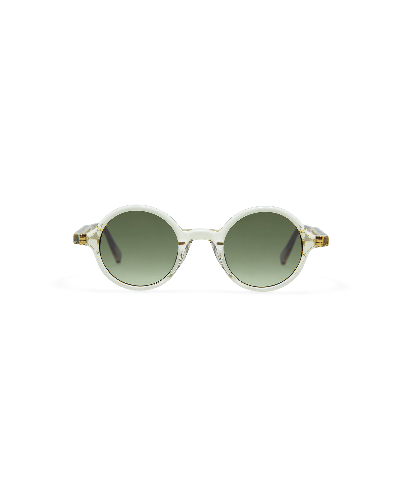 GRETA: Redondas Acetato Transparente sunglasses by GIGI STUDIOS 8425