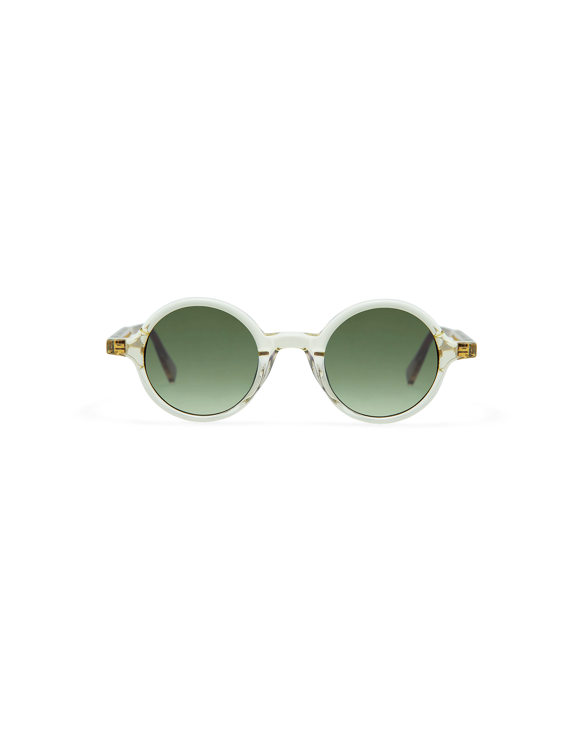 GRETA: Redondas Acetato Transparente sunglasses by GIGI STUDIOS 8425
