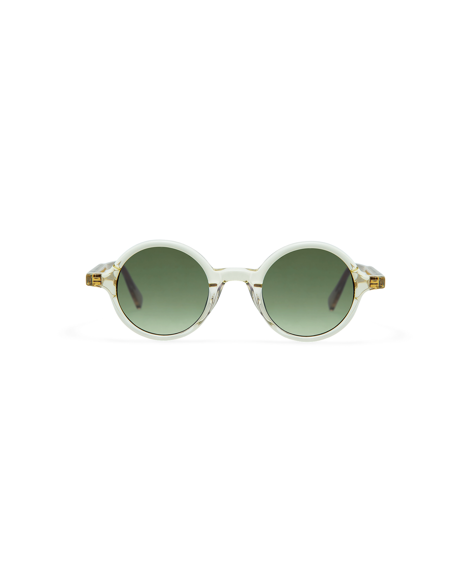 GRETA: Redondas Acetato Transparente sunglasses by GIGI STUDIOS 8425