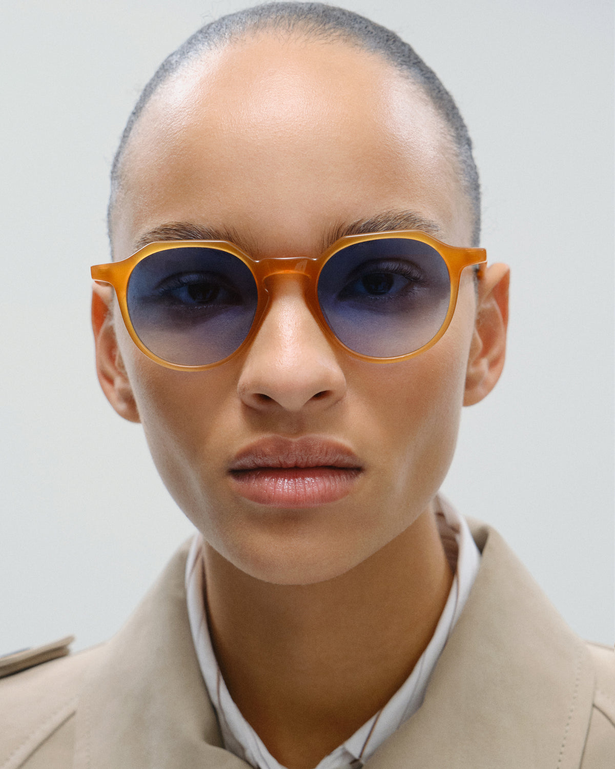 NORA: Geométricas Acetato Jaune sunglasses by GIGI STUDIOS 11484