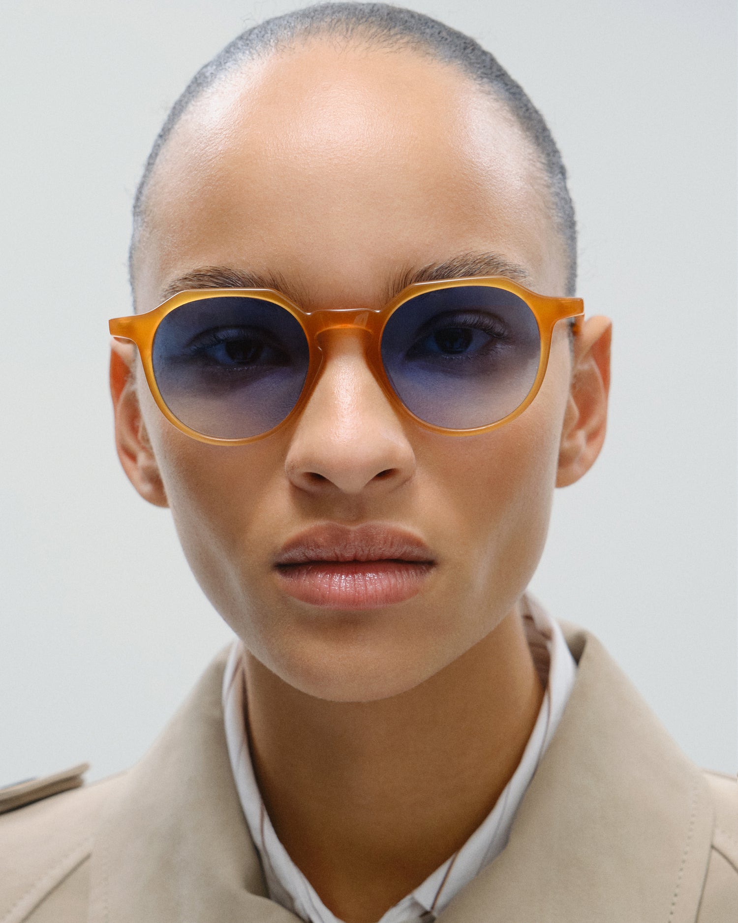 NORA: Geométricas Acetato Jaune sunglasses by GIGI STUDIOS 11484