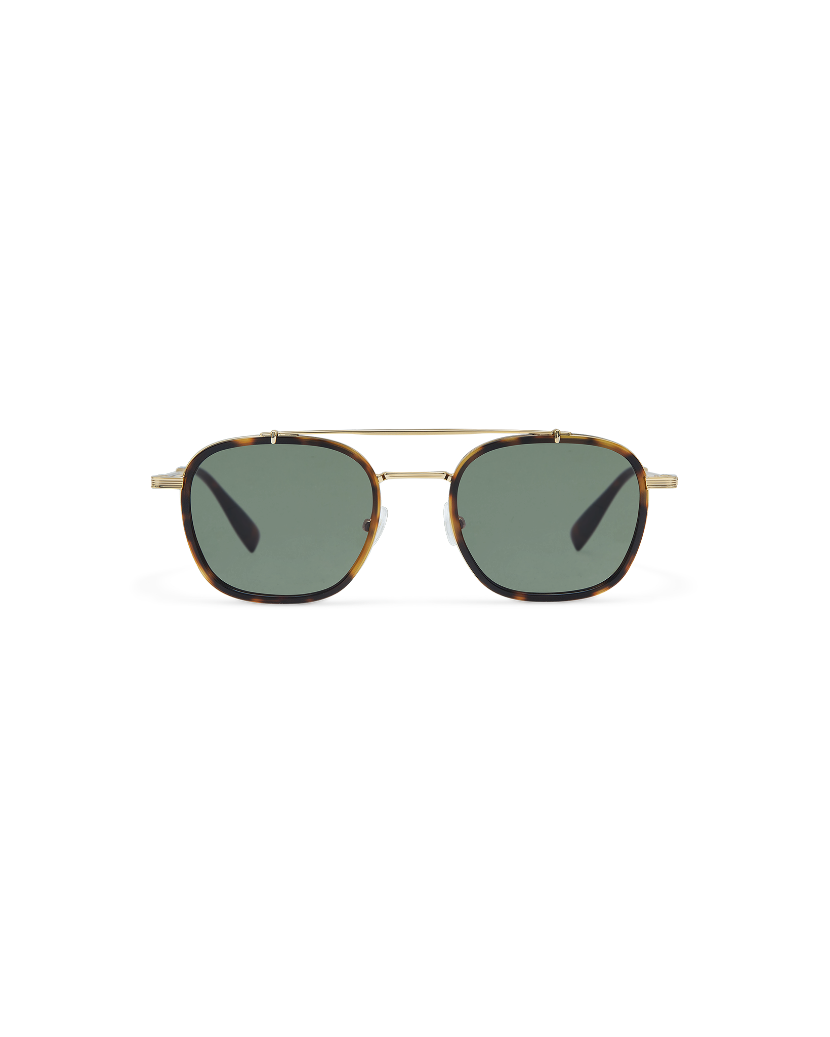 NOOR: Aviador Acetato-Metal Havana sunglasses by GIGI STUDIOS 10733