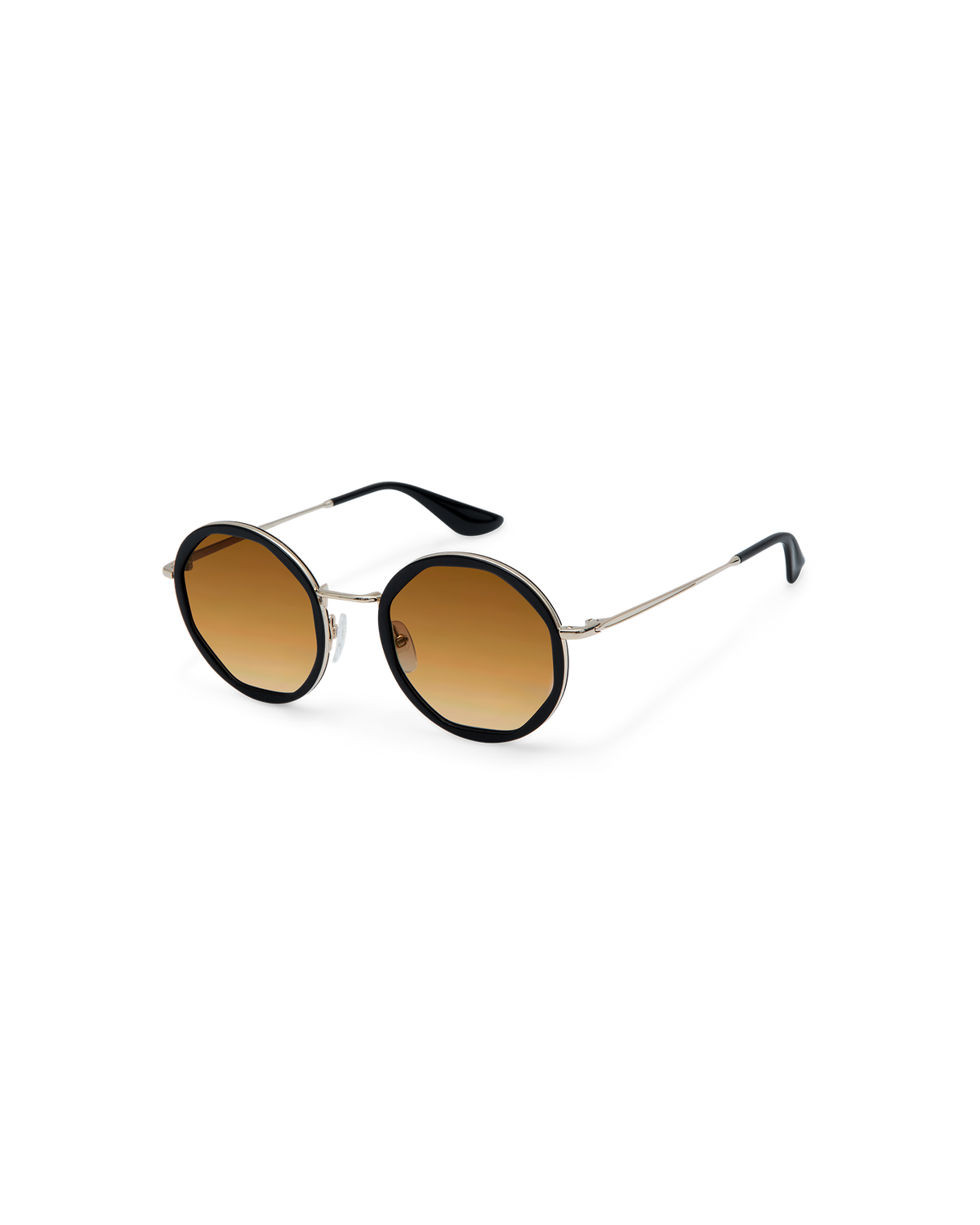 ALBA: Geométricas Acetato-Metal Noir sunglasses by GIGI STUDIOS 14542