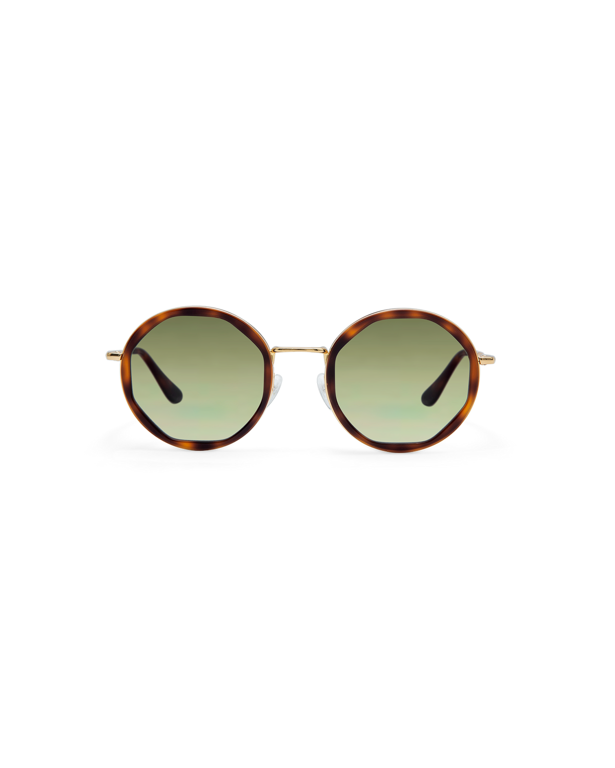 ALBA: Geométricas Acetato-Metal Havana sunglasses by GIGI STUDIOS 14480