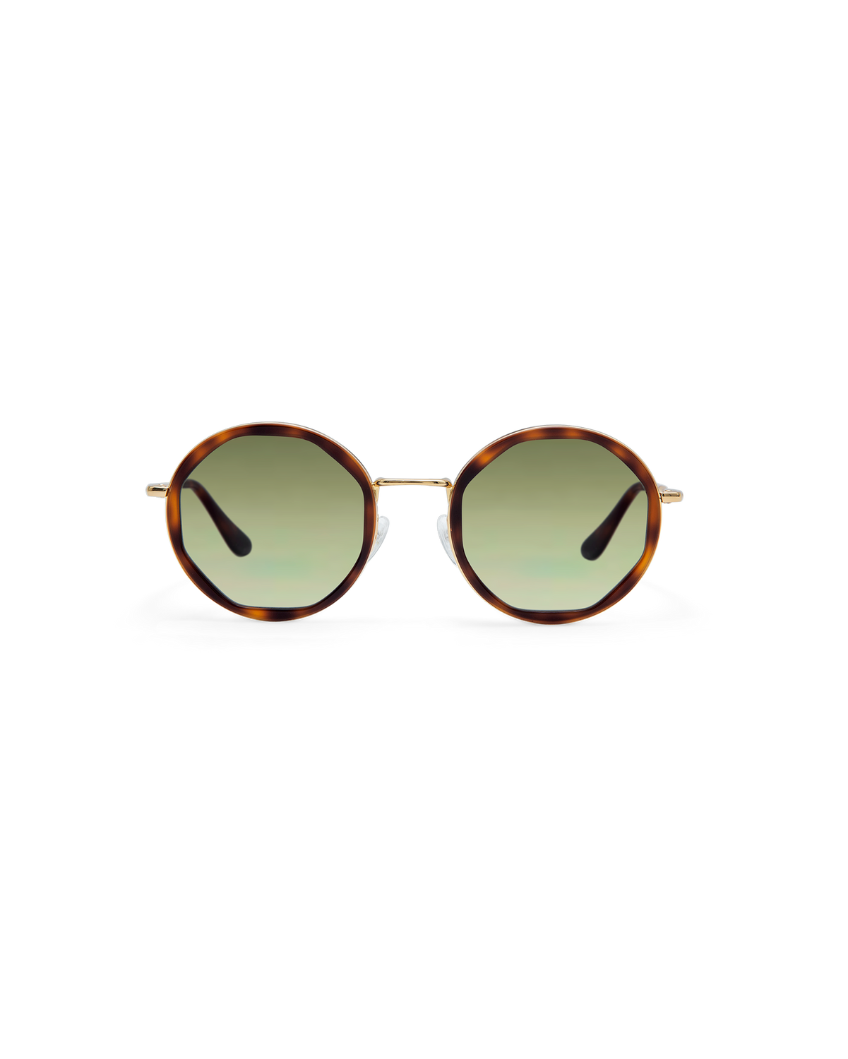 ALBA: Geométricas Acetato-Metal Havana sunglasses by GIGI STUDIOS 14480