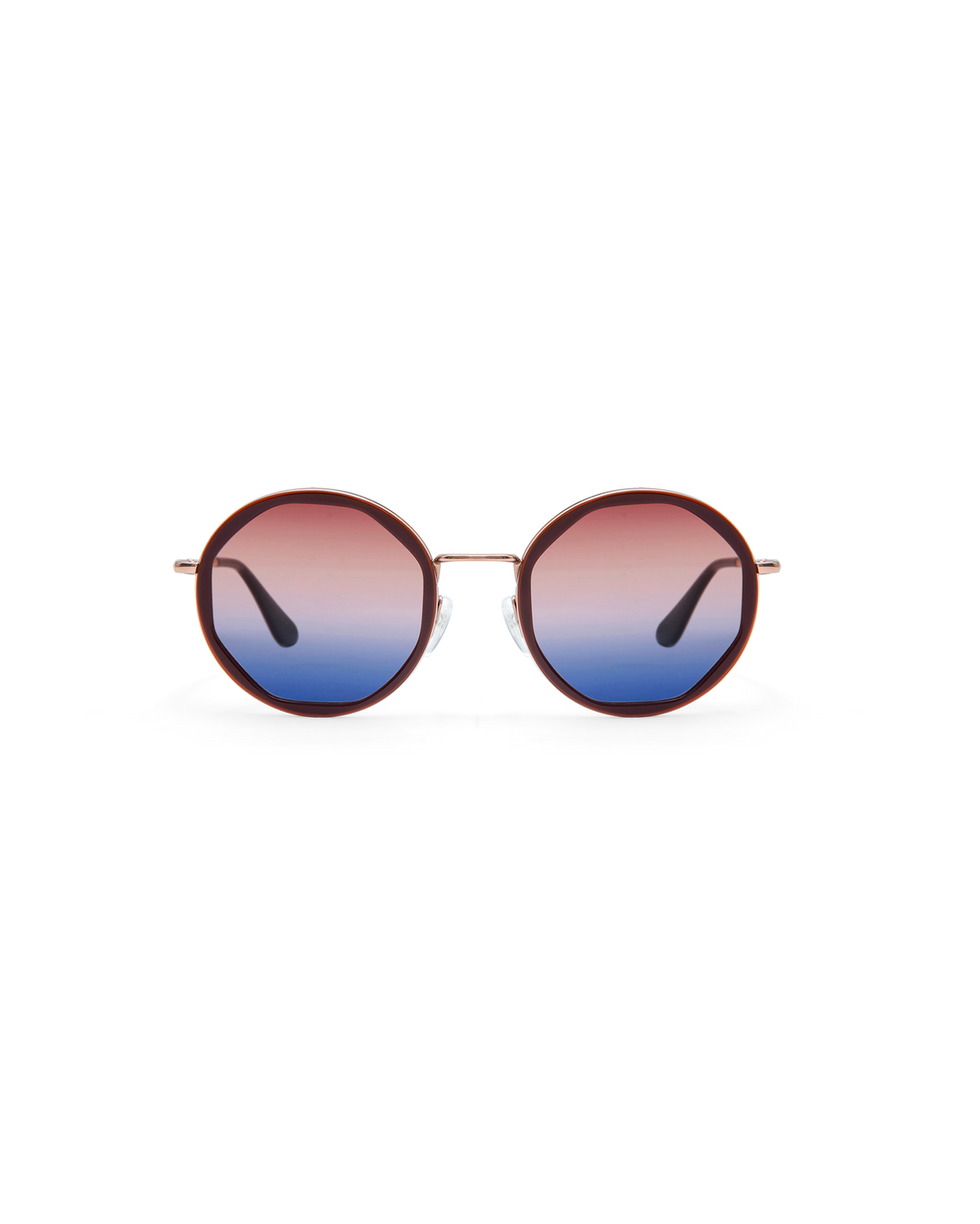 ALBA: Geométricas Acetato-Metal Marrón sunglasses by GIGI STUDIOS 14481