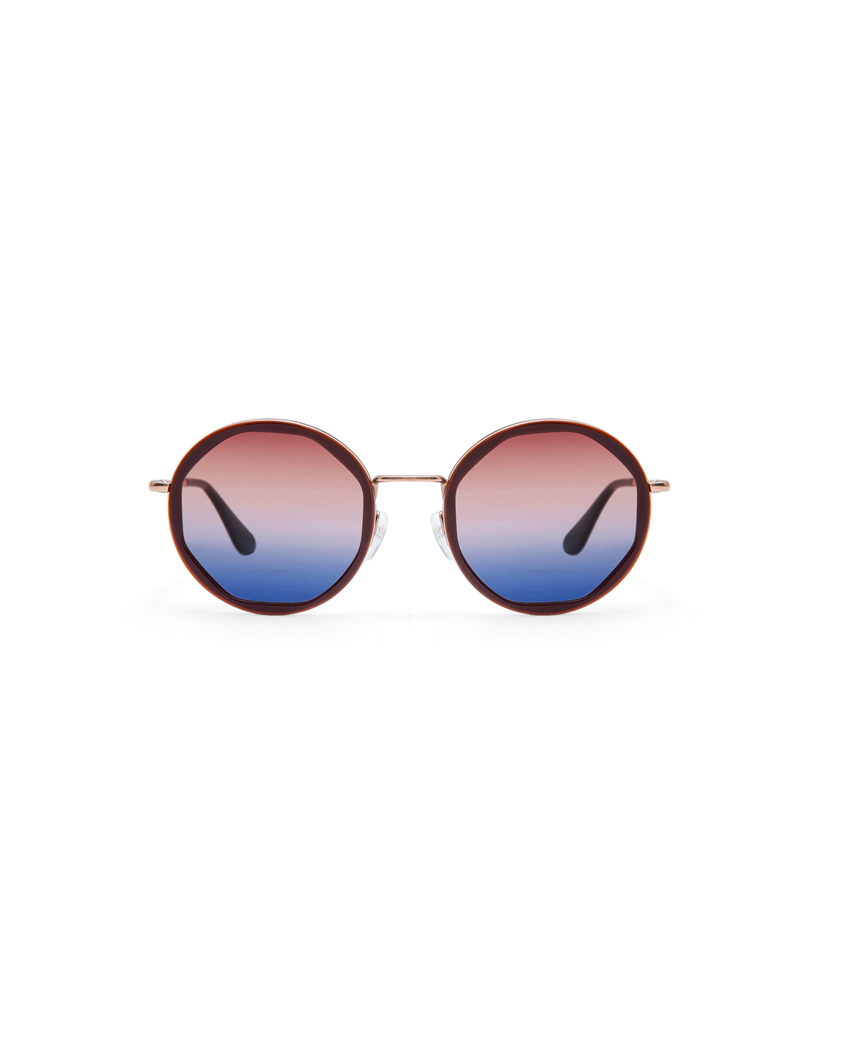 ALBA: Geométricas Acetato-Metal Marrón sunglasses by GIGI STUDIOS 14481