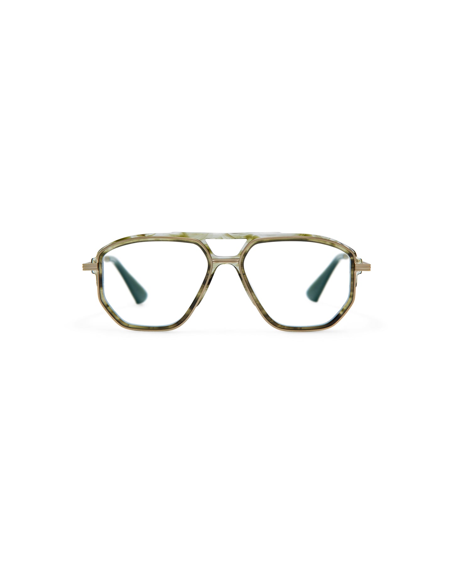 LEO: Aviador Acetato-Metal Verde optical glasses by GIGI STUDIOS 8037