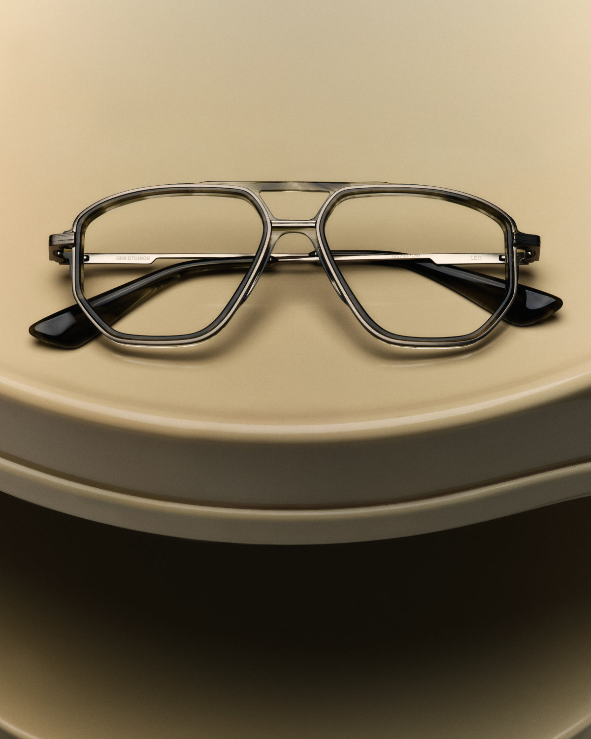 LEO: Aviador Acetato-Metal Verde optical glasses by GIGI STUDIOS 8092