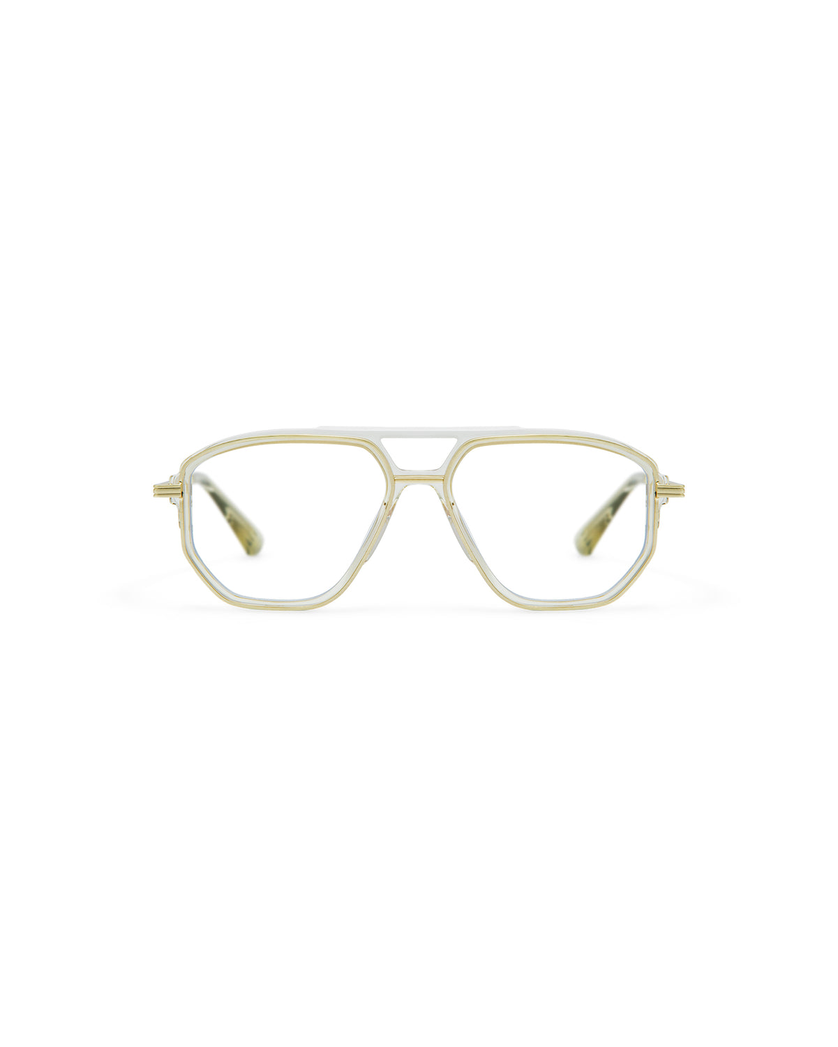 LEO: Aviador Acetato-Metal Marrón optical glasses by GIGI STUDIOS 8039