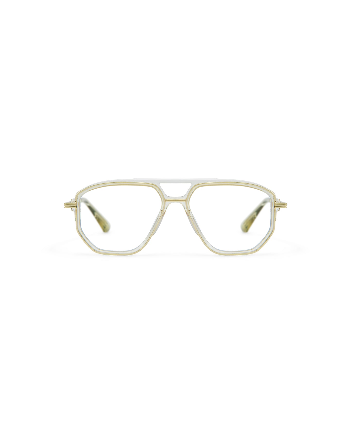 LEO: Aviador Acetato-Metal Marrón optical glasses by GIGI STUDIOS 8039