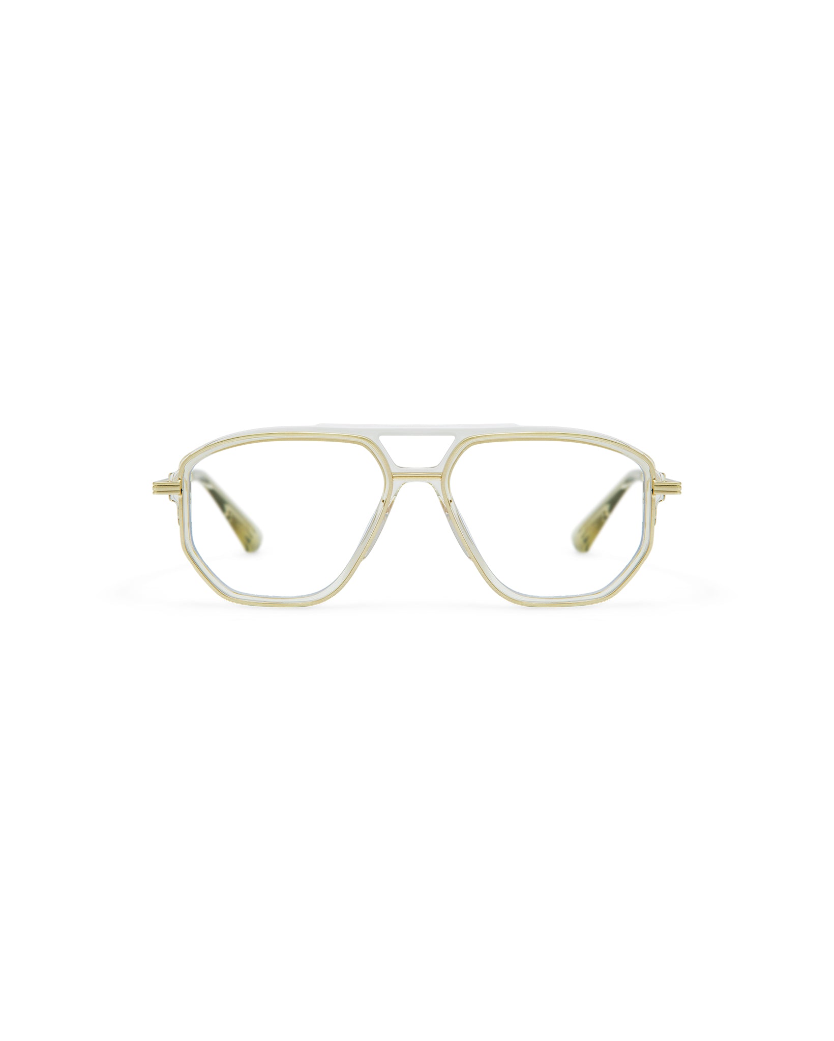 LEO: Aviador Acetato-Metal Marrón optical glasses by GIGI STUDIOS 8039