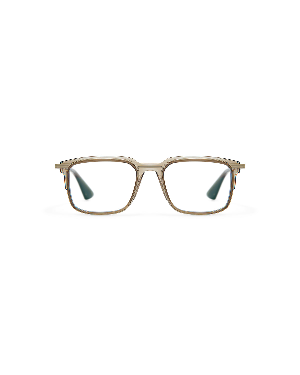 JEREMY: Rectangular Acetato-Metal Verde optical glasses by GIGI STUDIOS 8044