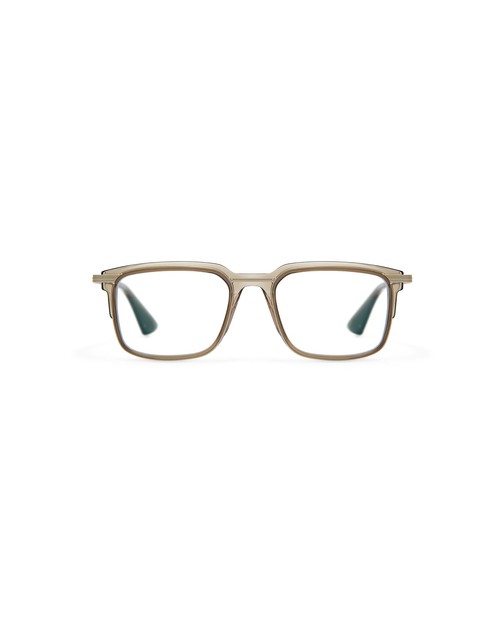 JEREMY: Rectangular Acetato-Metal Verde optical glasses by GIGI STUDIOS 8044