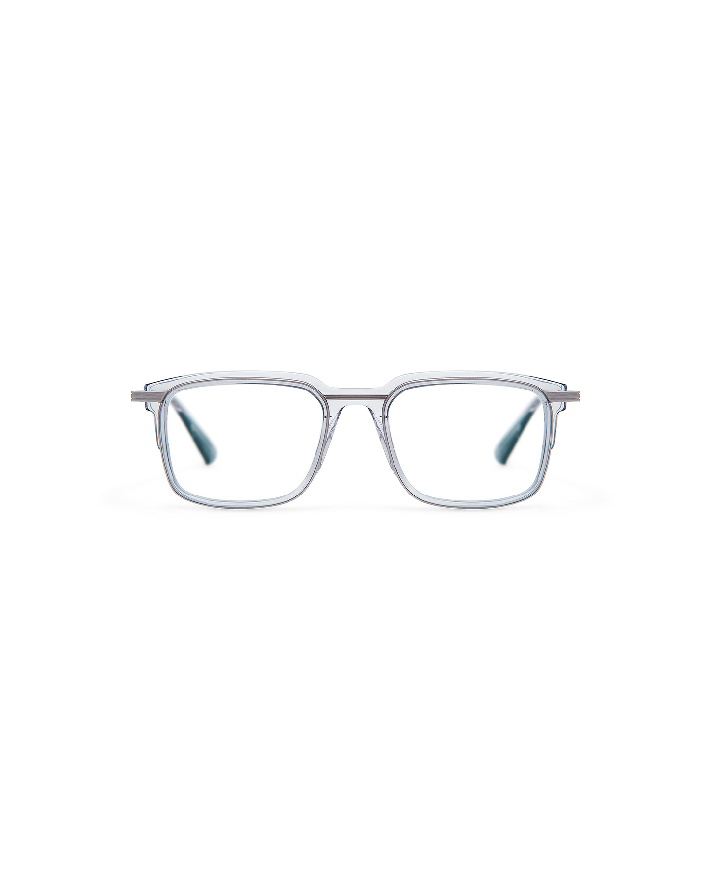 JEREMY: Rectangular Acetato-Metal Grigio optical glasses by GIGI STUDIOS 8045