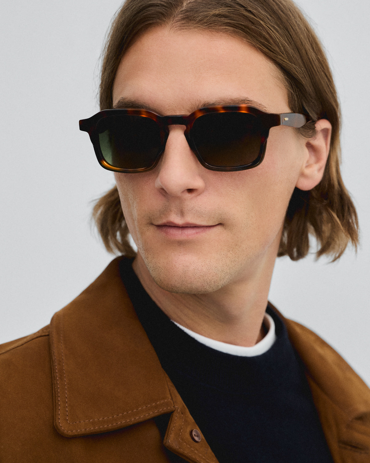 JONAS: Geométricas Acetato Havana sunglasses by GIGI STUDIOS 9655