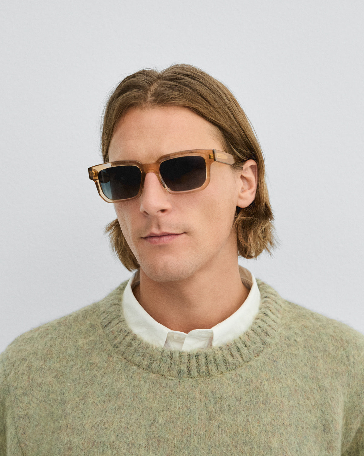 LUKA: Rectangular Acetato Marrón sunglasses by GIGI STUDIOS 9657