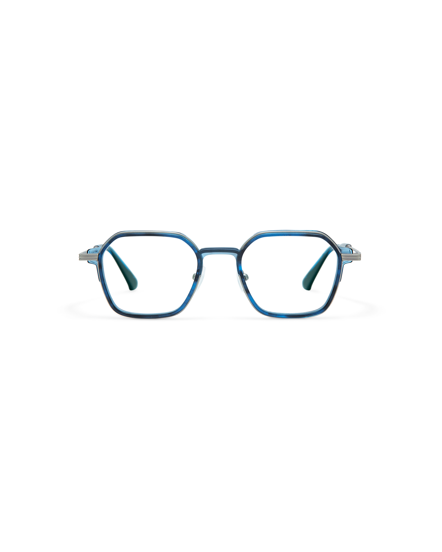 RIVEN: Geométricas Acetato-Metal Azul optical glasses by GIGI STUDIOS 10747