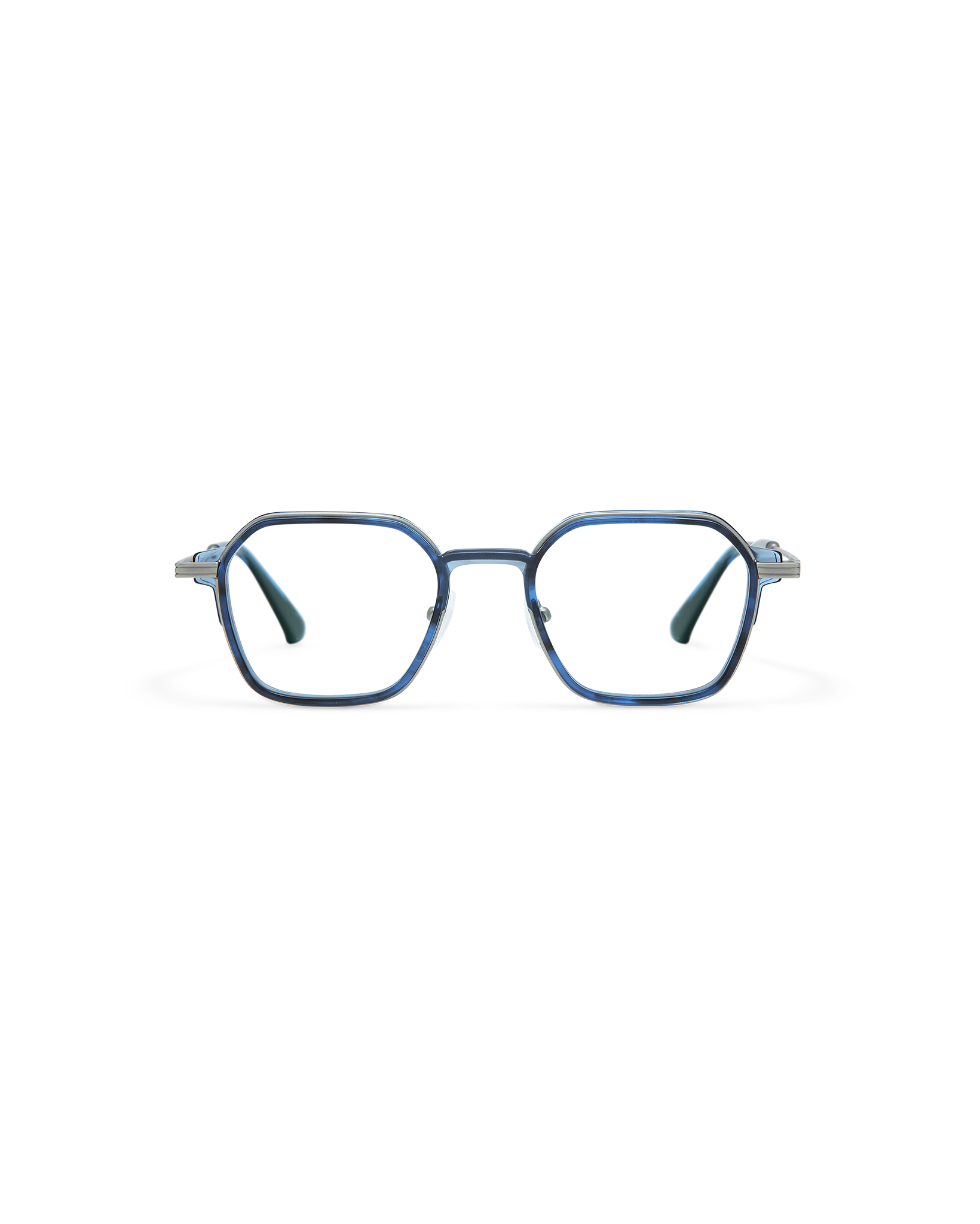 RIVEN: Geométricas Acetato-Metal Azul optical glasses by GIGI STUDIOS 10747