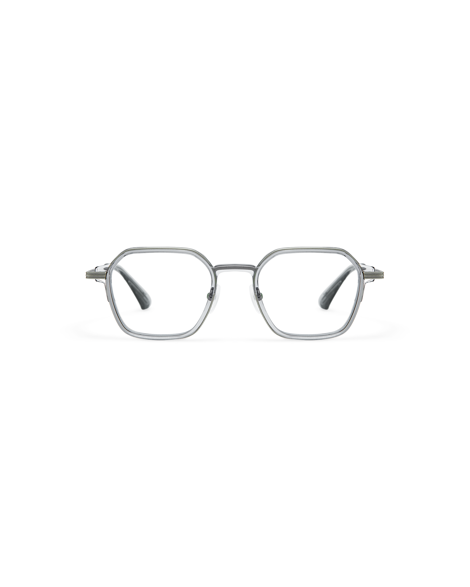 RIVEN: Geométricas Acetato-Metal Grigio optical glasses by GIGI STUDIOS 10749
