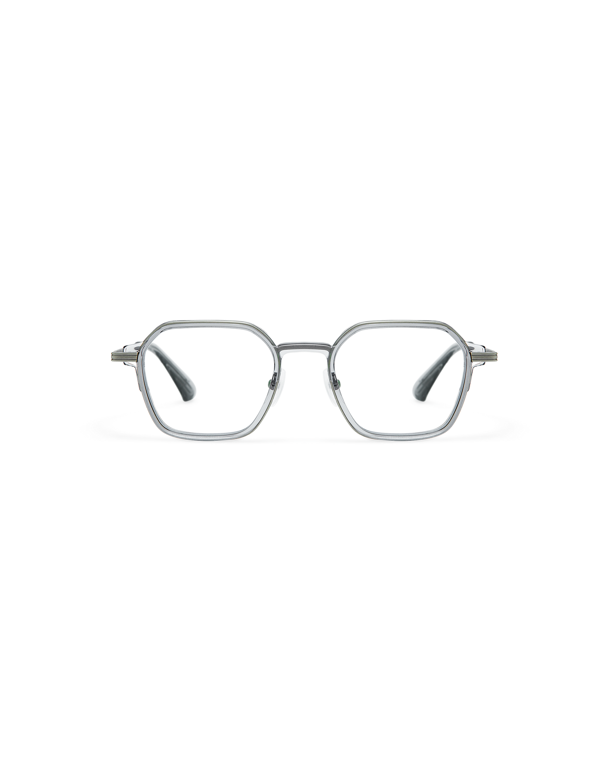 RIVEN: Geométricas Acetato-Metal Grigio optical glasses by GIGI STUDIOS 10749