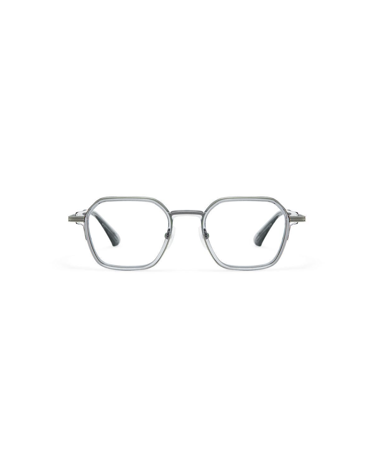 RIVEN: Geométricas Acetato-Metal Grigio optical glasses by GIGI STUDIOS 10749
