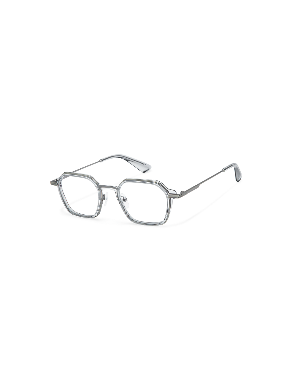 RIVEN: Geométricas Acetato-Metal Grigio optical glasses by GIGI STUDIOS 10750
