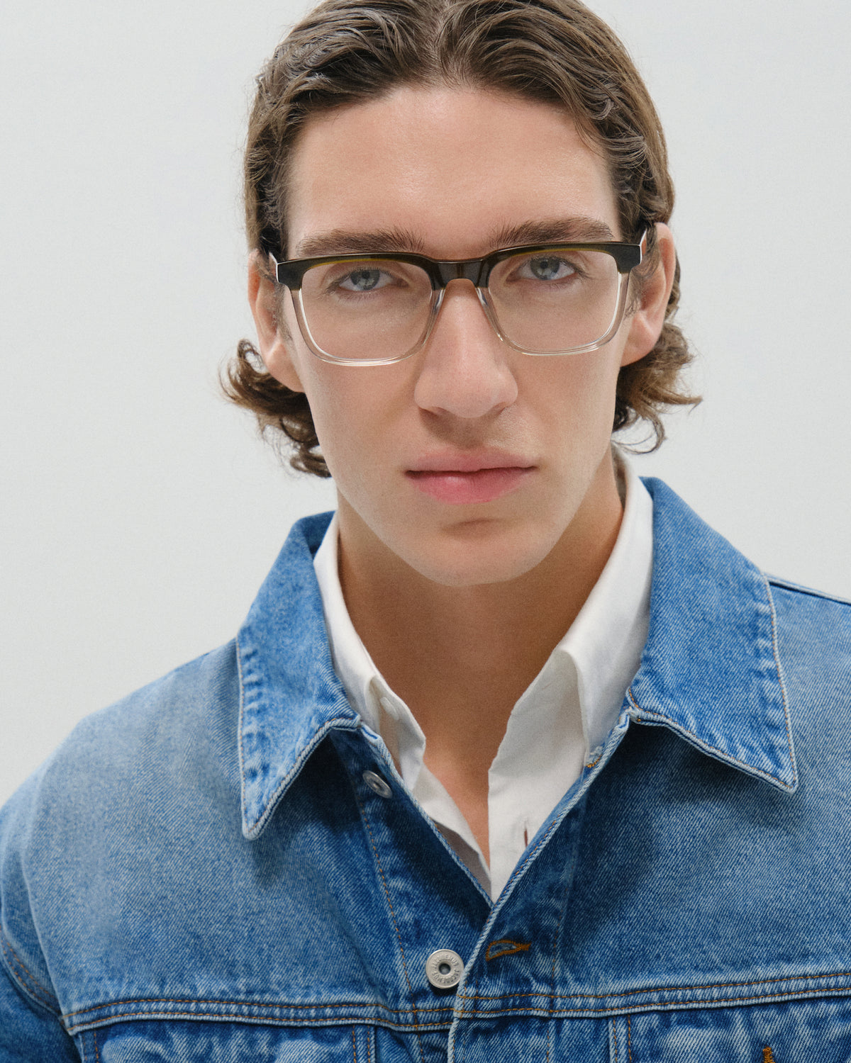 DARIEN: Cuadrada Acetato Marrón optical glasses by GIGI STUDIOS 11505
