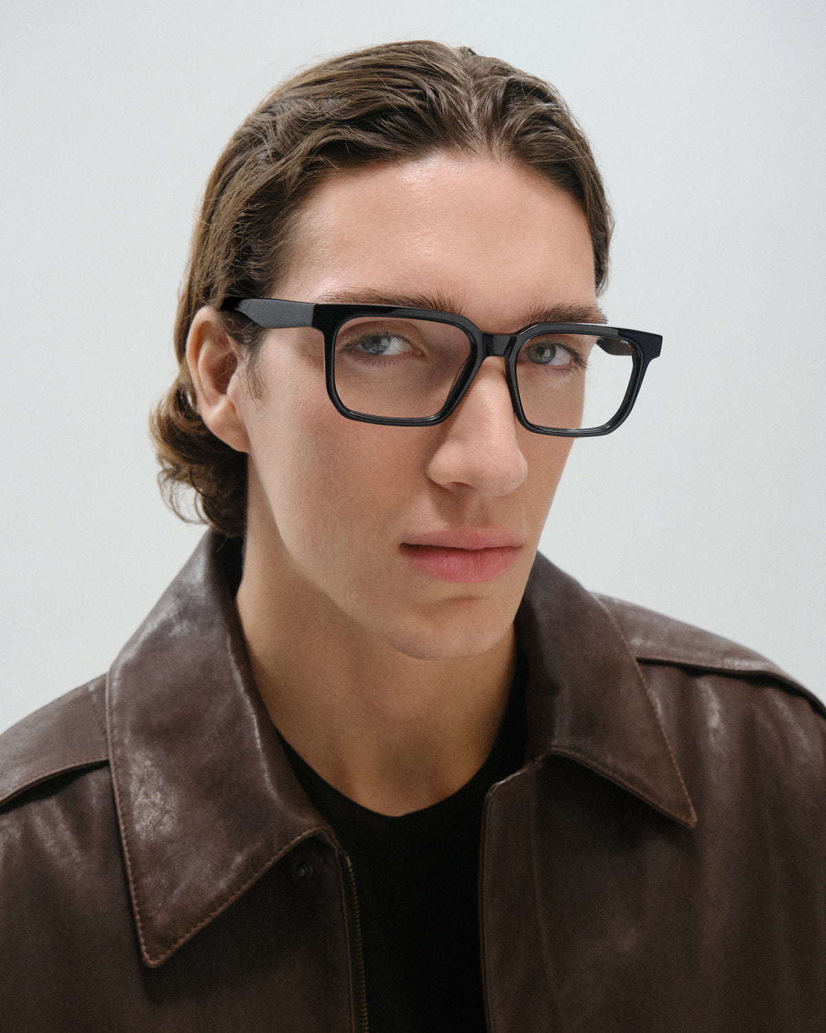 MERRIN: Rectangular Acetato Noir optical glasses by GIGI STUDIOS 11507