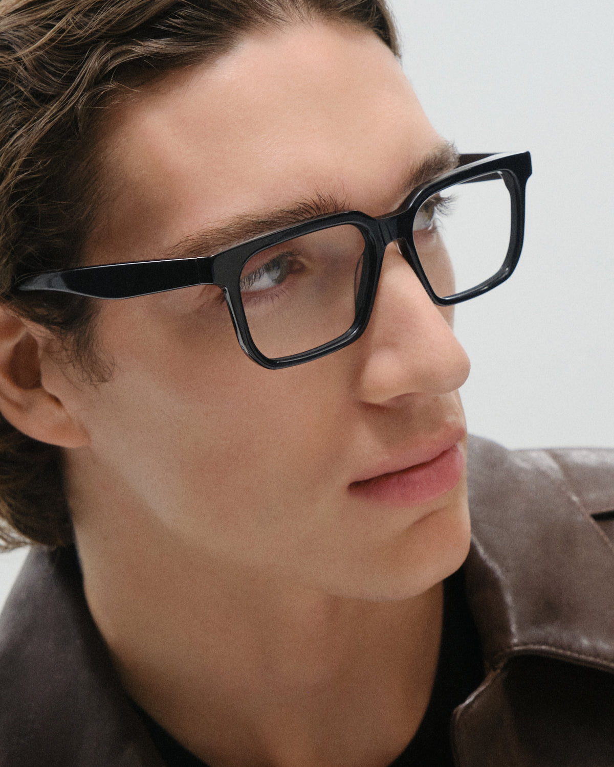 MERRIN: Rectangular Acetato Noir optical glasses by GIGI STUDIOS 11508