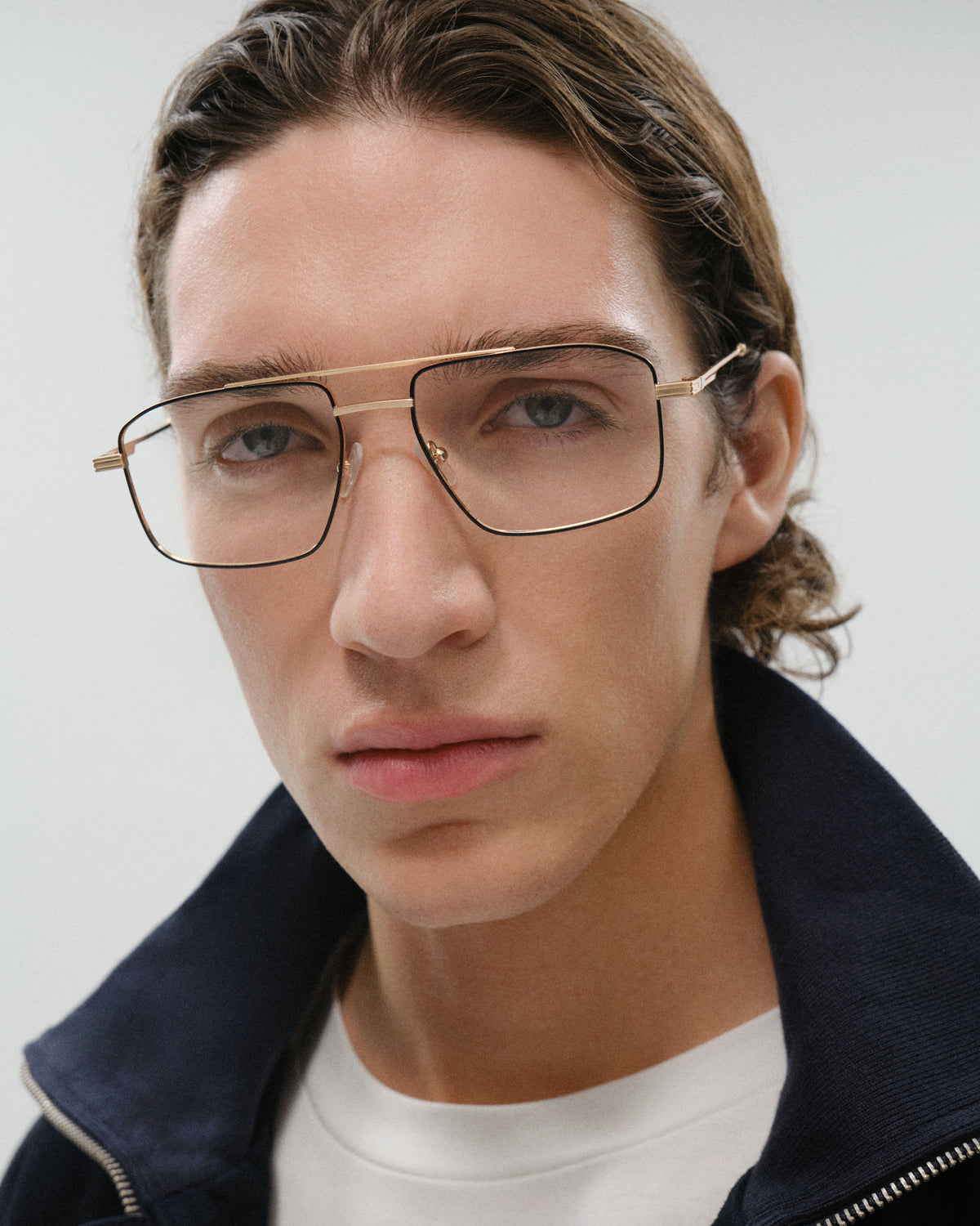 ELDRIC: Aviador Metal Noir optical glasses by GIGI STUDIOS 11516
