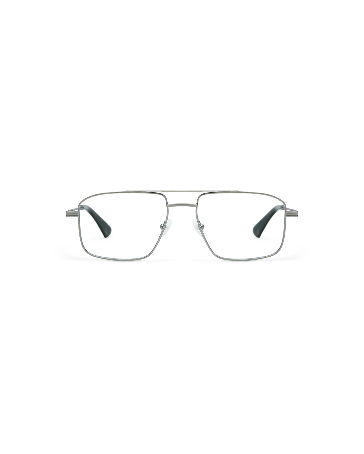 ELDRIC: Aviador Metal Dark Silver optical glasses by GIGI STUDIOS 10779
