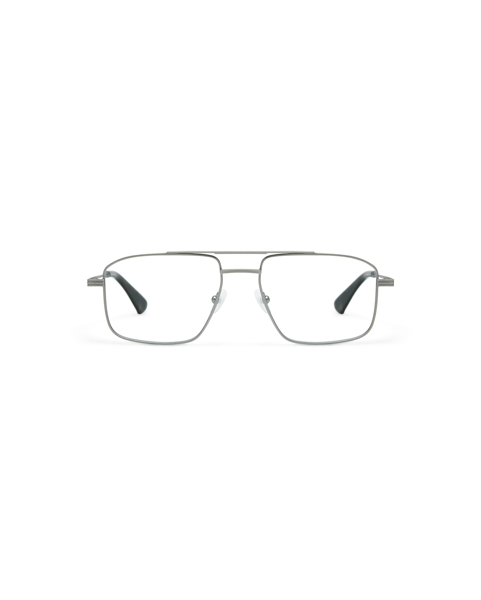 ELDRIC: Aviador Metal Dark Silver optical glasses by GIGI STUDIOS 10779
