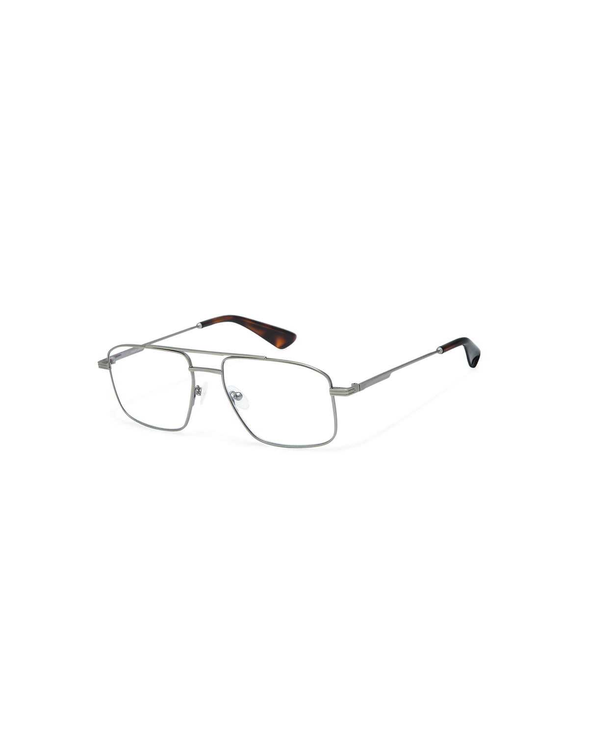 ELDRIC: Aviador Metal Dark Silver optical glasses by GIGI STUDIOS 10780