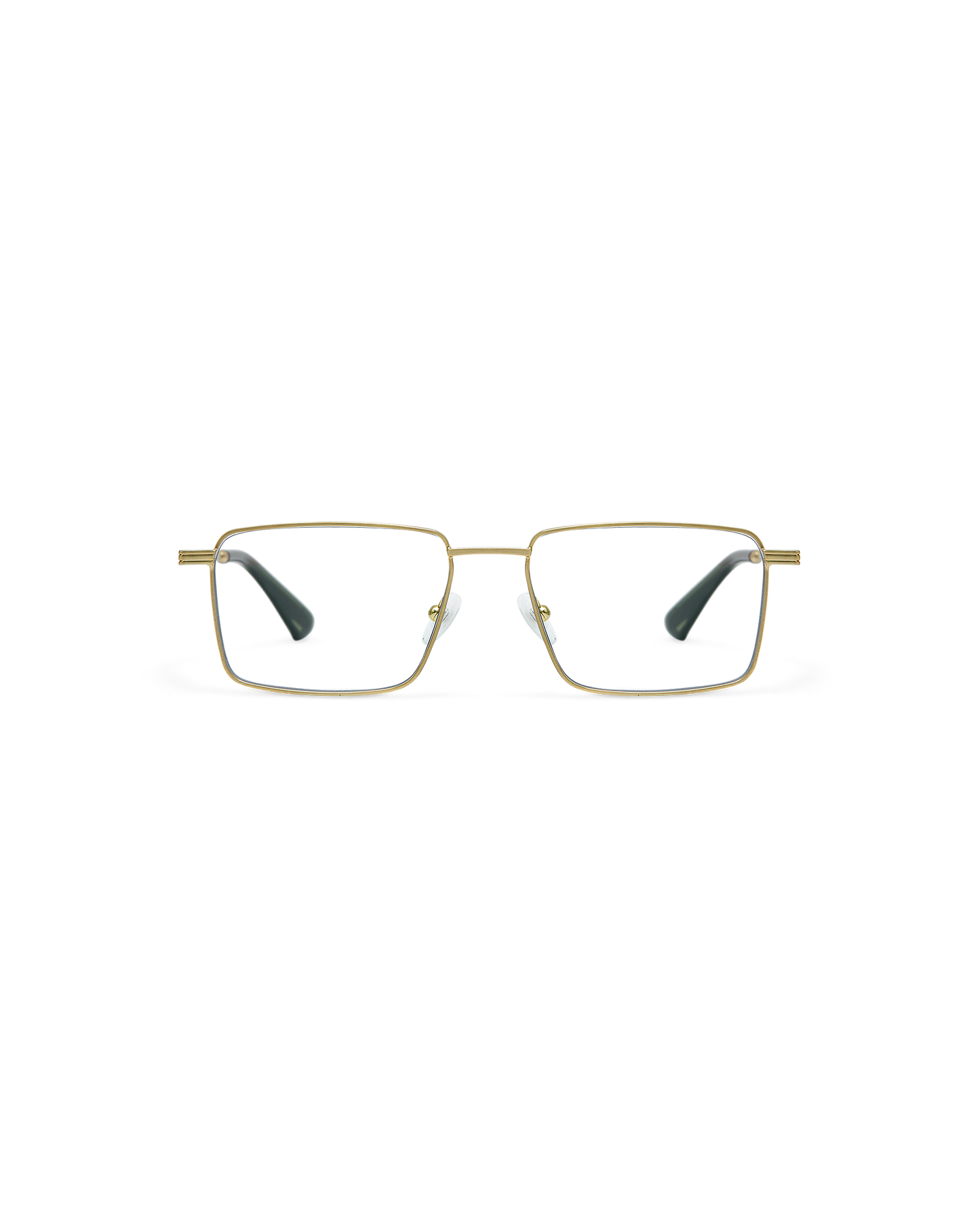 TORAN: Rectangular Metal Doré optical glasses by GIGI STUDIOS 10783