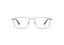TORAN: Rectangular Metal Dark Silver optical glasses by GIGI STUDIOS 10785