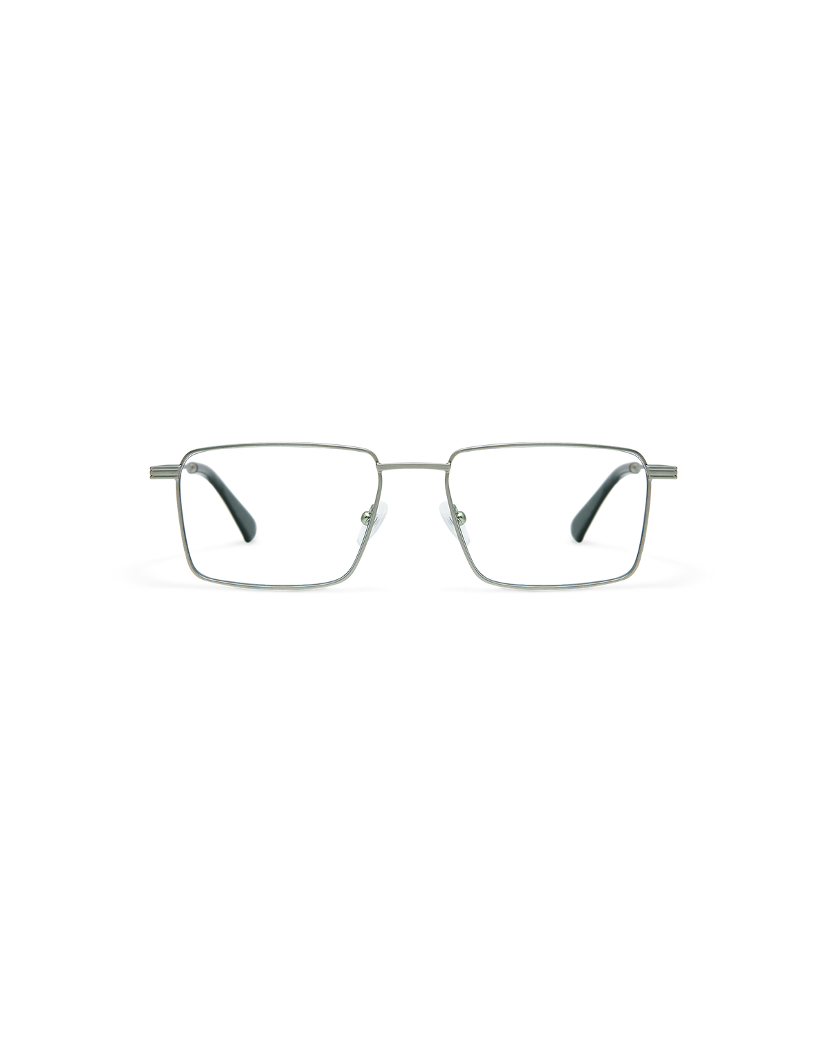 TORAN: Rectangular Metal Dark Silver optical glasses by GIGI STUDIOS 10785