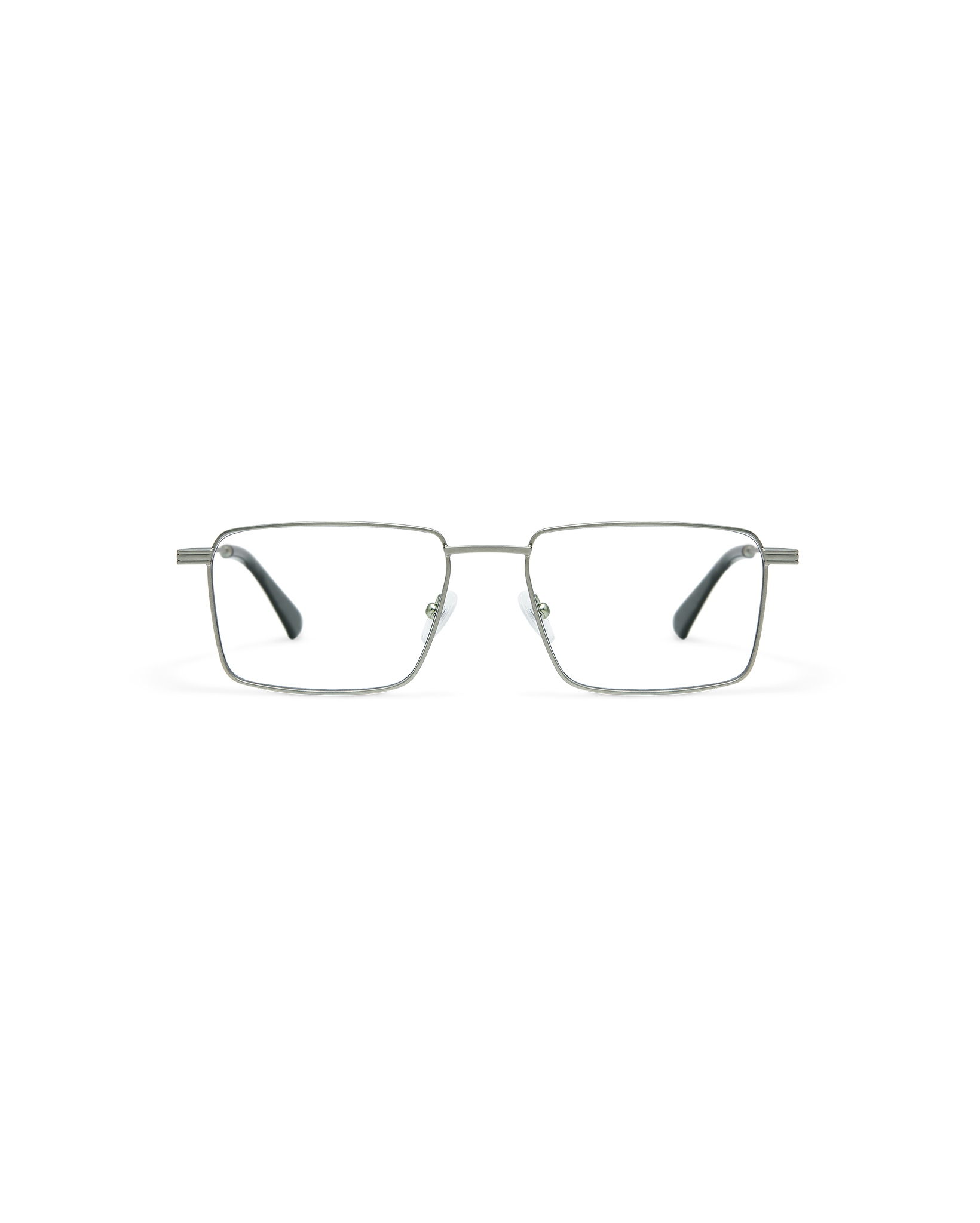 TORAN: Rectangular Metal Dark Silver optical glasses by GIGI STUDIOS 10785