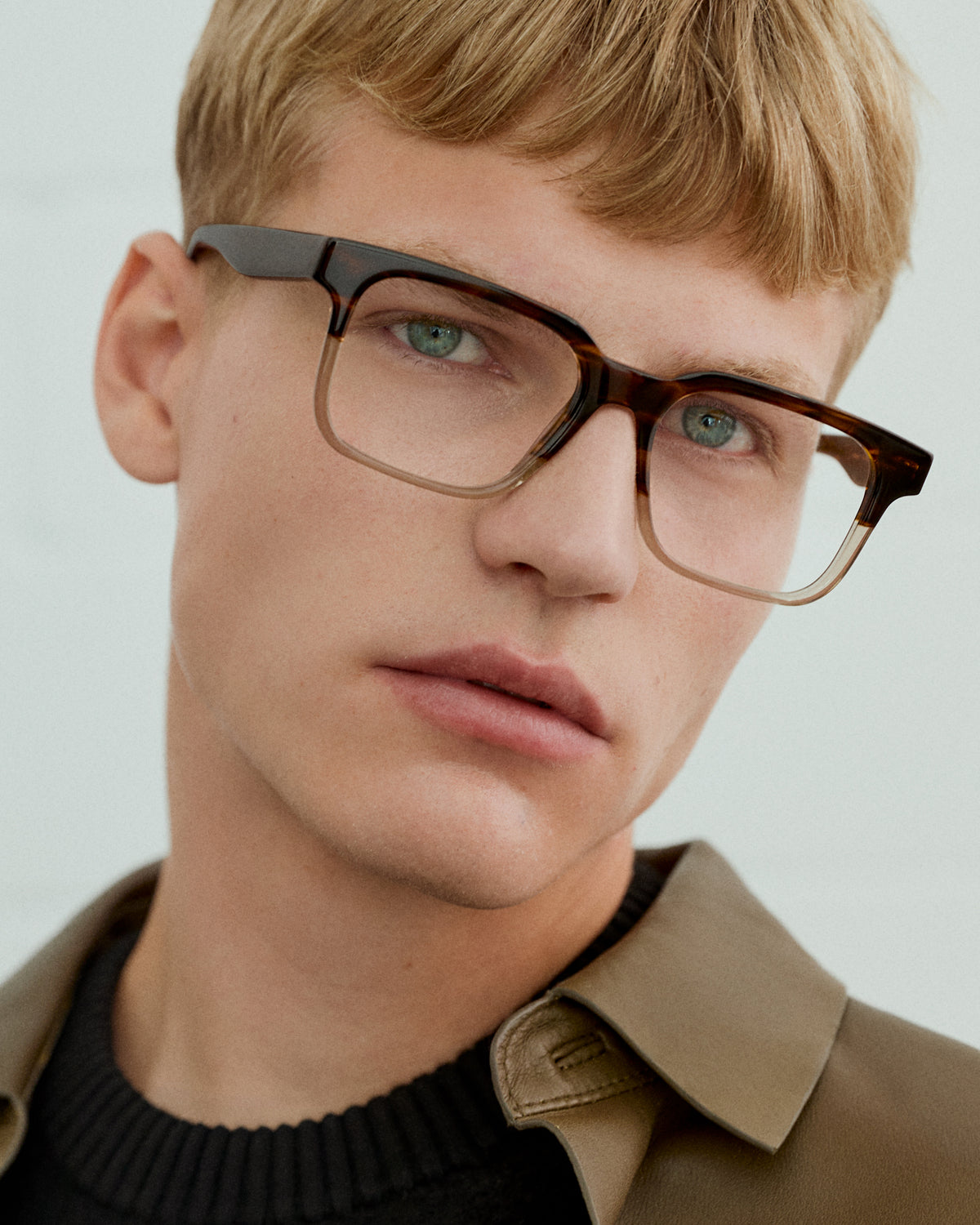 PIER: Rectangular Acetato Marrón optical glasses by GIGI STUDIOS 14592