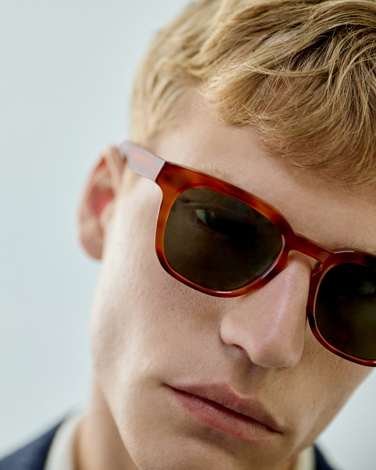 ANSEL: Cuadrada Acetato Havana sunglasses by GIGI STUDIOS 14602
