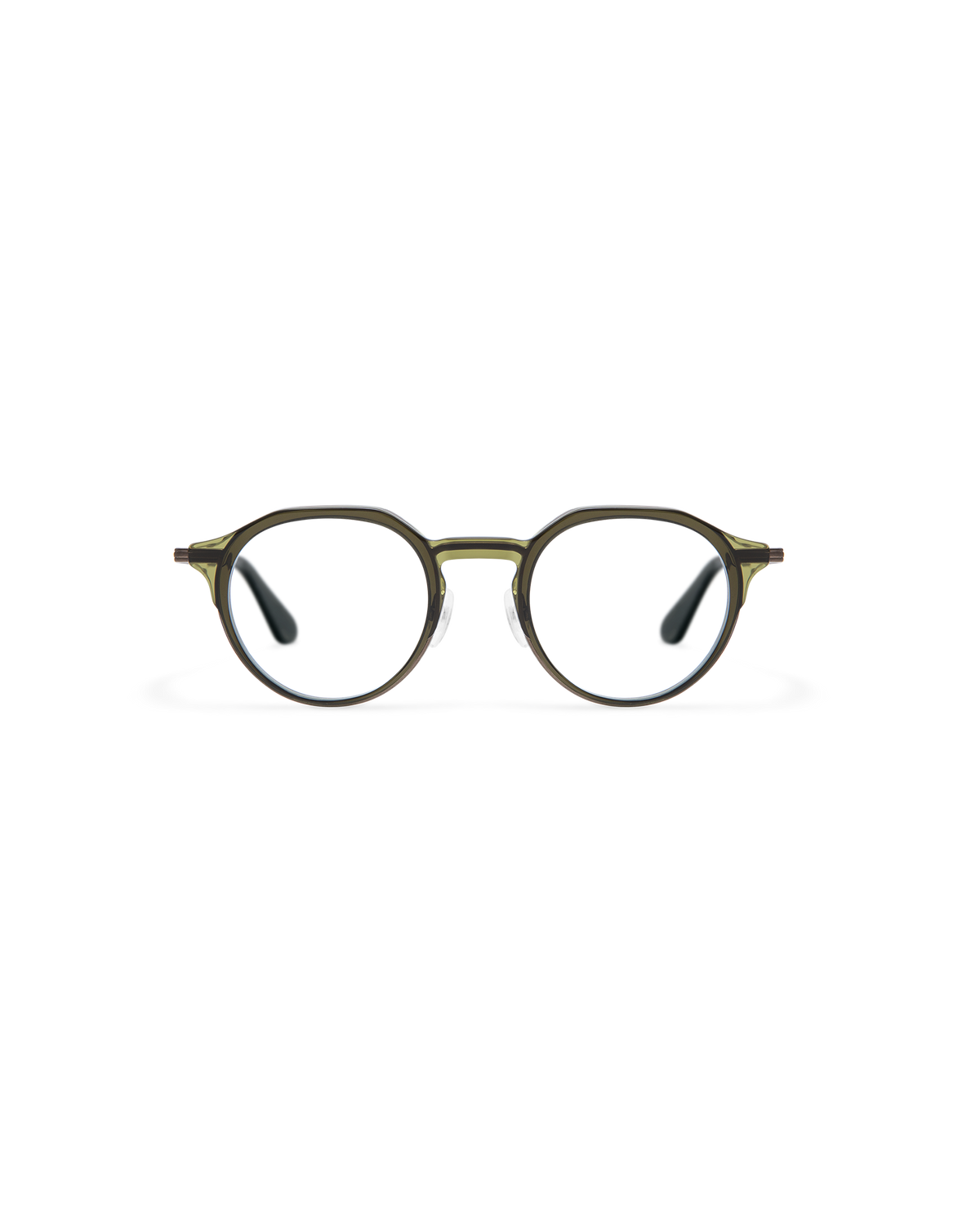 RILKE: Redondas Acetato-Metal Verde optical glasses by GIGI STUDIOS 13719