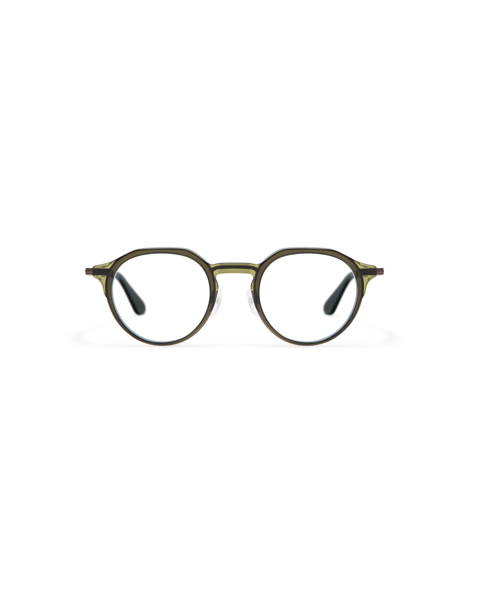 RILKE: Redondas Acetato-Metal Verde optical glasses by GIGI STUDIOS 13719