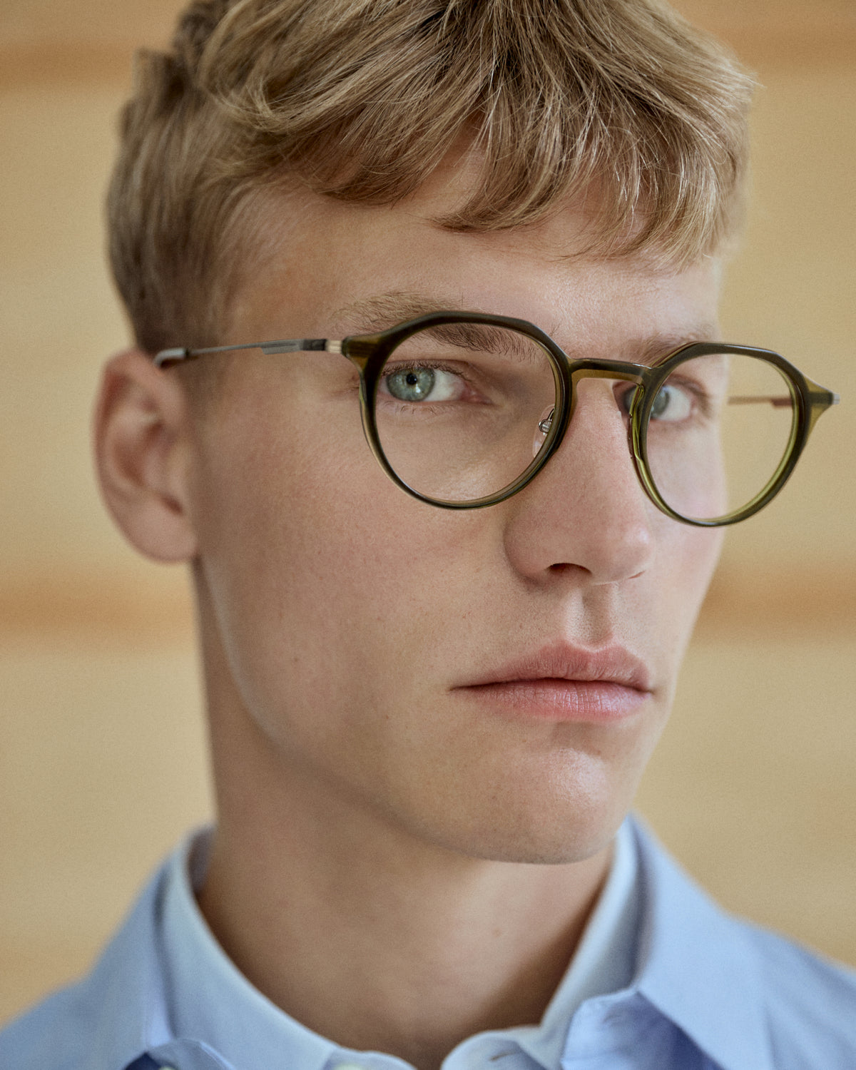 RILKE: Redondas Acetato-Metal Verde optical glasses by GIGI STUDIOS 14616