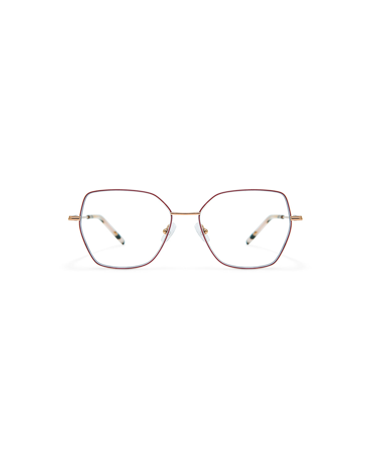 KAMILA: Geométricas Titanio Rojo optical glasses by GIGI STUDIOS 4201