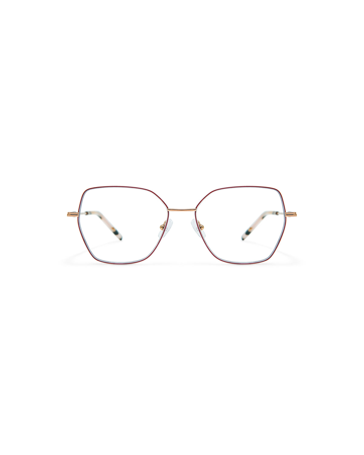 KAMILA: Geométricas Titanio Rojo optical glasses by GIGI STUDIOS 4201