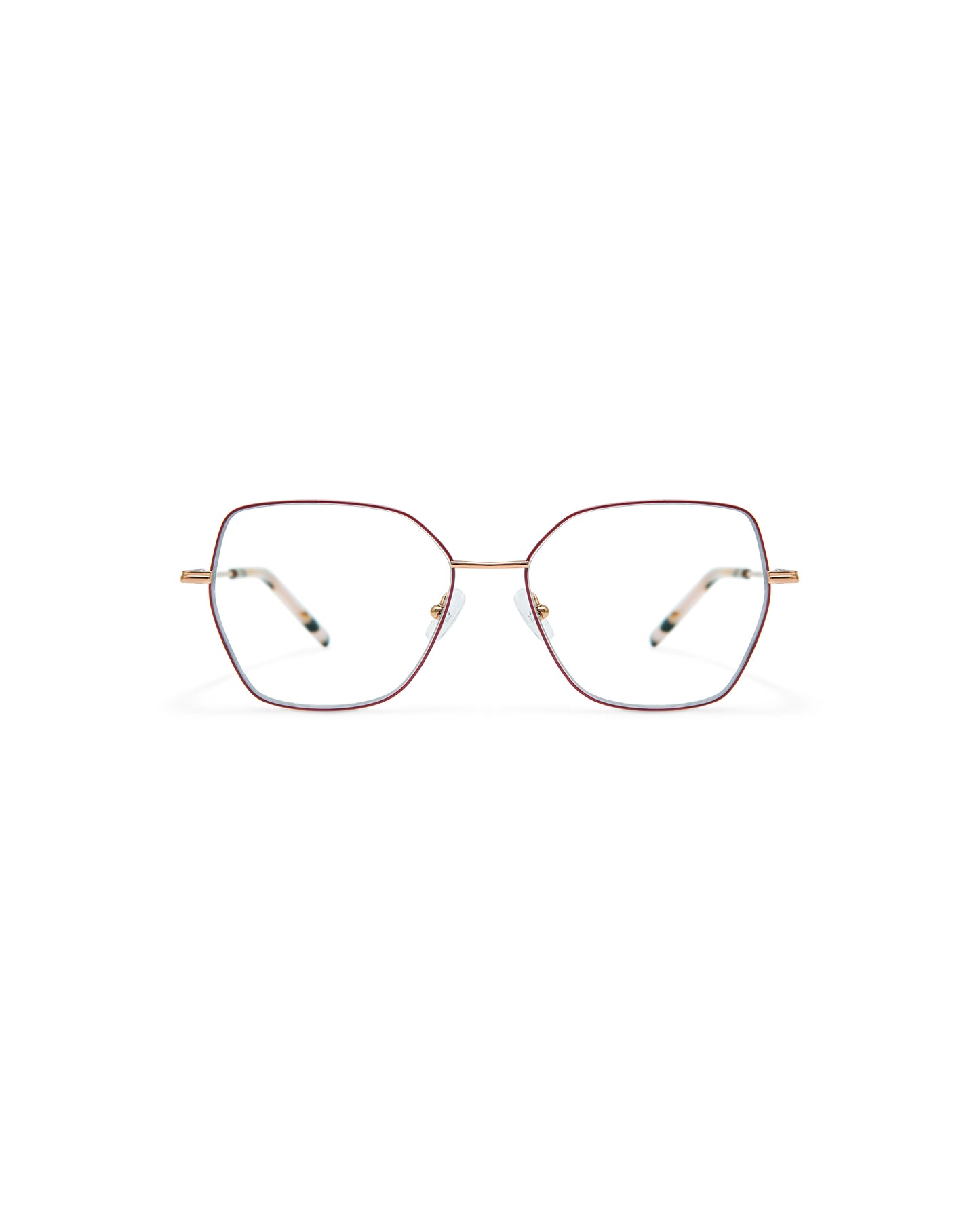 KAMILA: Geométricas Titanio Rojo optical glasses by GIGI STUDIOS 4201