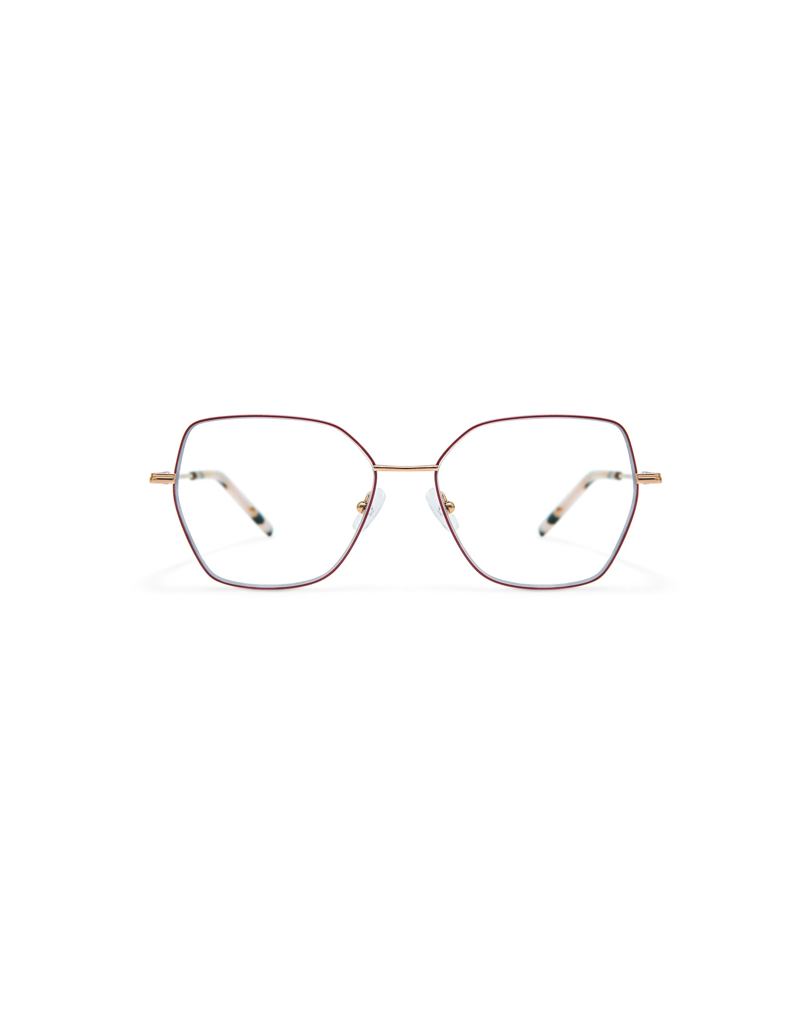 KAMILA: Geométricas Titanio Rojo optical glasses by GIGI STUDIOS 4201