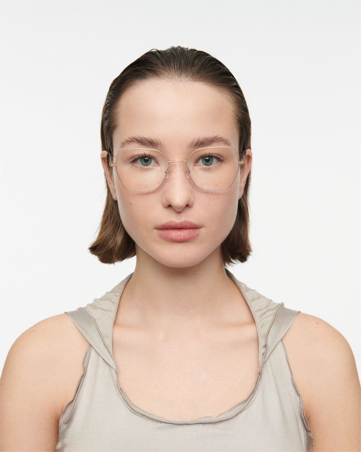 KAMILA: Geométricas Titanio Rosa optical glasses by GIGI STUDIOS 7749