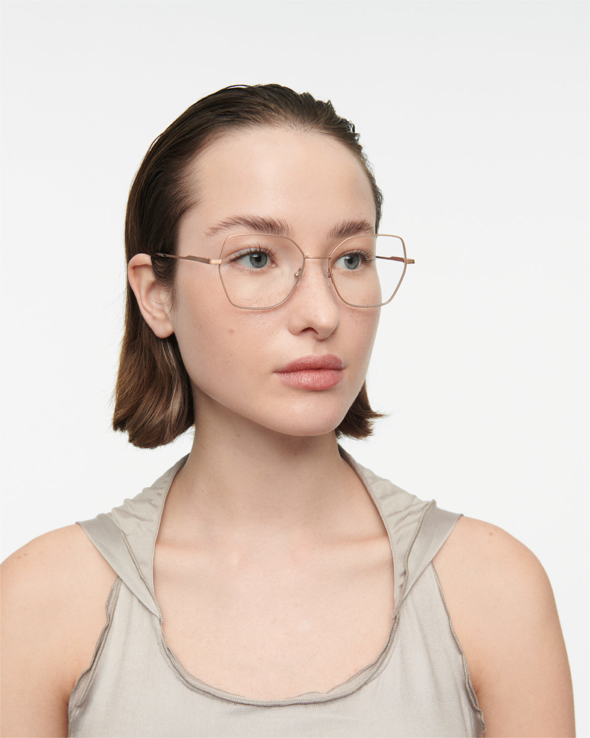 KAMILA: Geométricas Titanio Rosa optical glasses by GIGI STUDIOS 7750